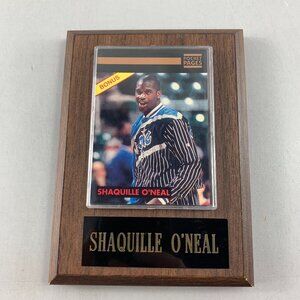 NBA Shaq 92 / 94 Pocket Pages Orlando Magic Basketball Card Wall Plaque 5" x 7"